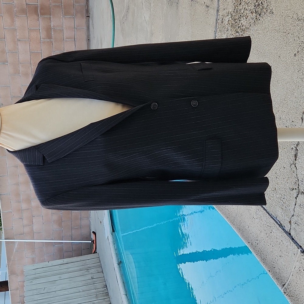 Pinstripe Calvin Klein Classic Blazer - Size 10/46